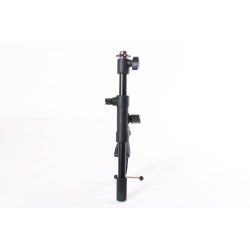 12" Desktop Microphone Stand w/ C-Clamp Mount and Shure Butterfly Mic Clip Holder front3
