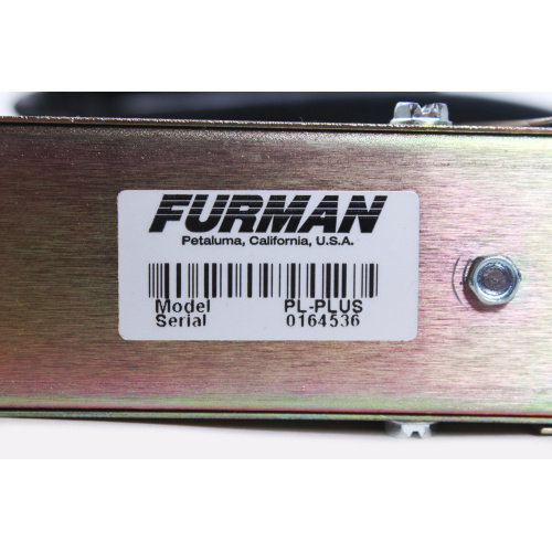 Furman PL-Plus Power Conditioner (Loose Faceplate) label