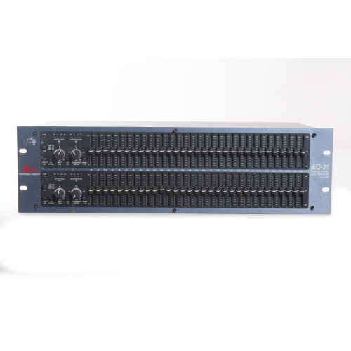 dbx iEQ-31 Dual 31-band Graphic Equalizer w/ Feedback Suppression (Channel 2 Volume Issues) front2