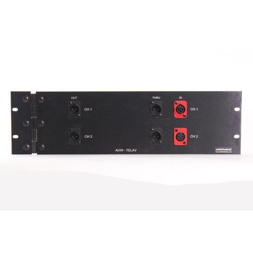 Whirlwind 2-Channel 3-Pin XLR Rack Plate front