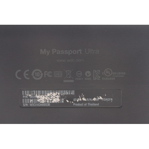 WD My Passport Ultra 2 TB External HDD - WDBMWV0020BBK - USB 3.0 label