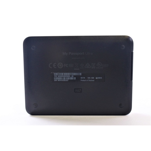 WD 2TB Black My Passport Ultra Portable External Hard Drive - USB 3.0 - WDBBKD0020BBK-NESN back1