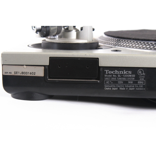 Technics SL-1200 M3D Turntable label