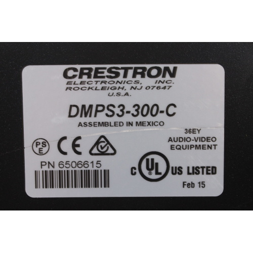 Crestron DMPS3-300-C 3-Series DigitalMedia Presentation System 300 w/ PSU label