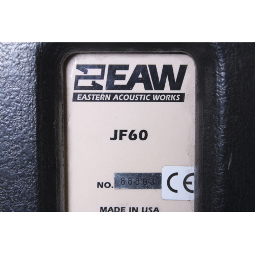 EAW JF60 Speaker label