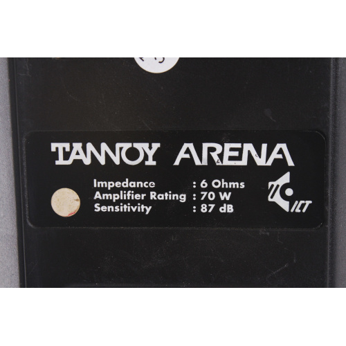 Tannoy ARENA Speaker - Black (No Cover) label