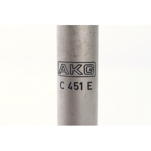 AKG C 451E Small-diaphragm Condenser Microphone label