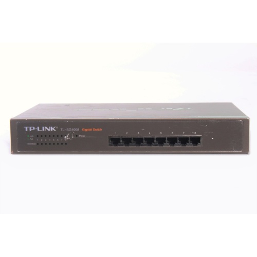 TP-Link TL-SG1008 8-Port Gigabit Desktop/Rackmount Switch front2