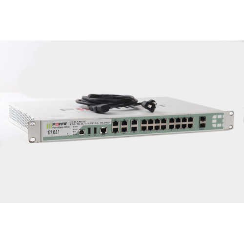 FORTINET FG-100D Security Firewall Appliance VPN 16 Port Gigabit Ethernet 2x SFP 2x WAN 2x HA front1