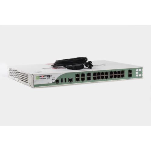 FORTINET FG-100D Security Firewall Appliance VPN 16 Port Gigabit Ethernet 2x SFP 2x WAN 2x HA (Missing brackets) front1