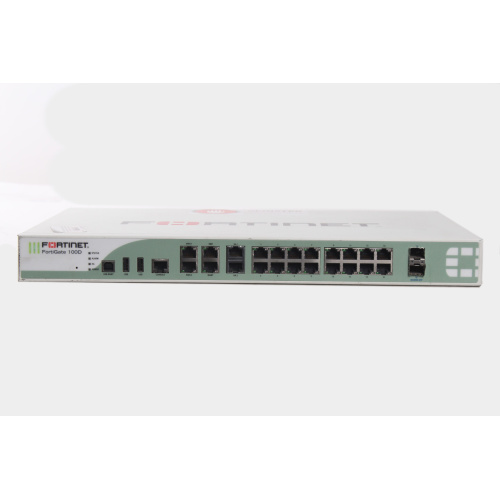 FORTINET FG-100D Security Firewall Appliance VPN 16 Port Gigabit Ethernet 2x SFP 2x WAN 2x HA (Missing brackets) front2