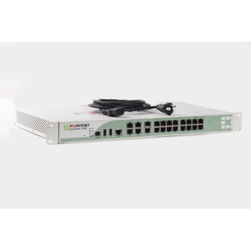 FORTINET FG-100D Security Firewall Appliance VPN 16 Port Gigabit Ethernet 2x WAN 2x HA (Missing Bracket) front1
