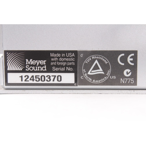 Meyers Sound SIM3 3081 Mic Switcher label
