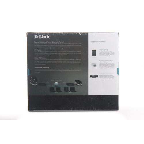 D-Link DSR-250 8-Ports Gigabit VPN Router with 1x Wan Port (Mint in Original Box) back
