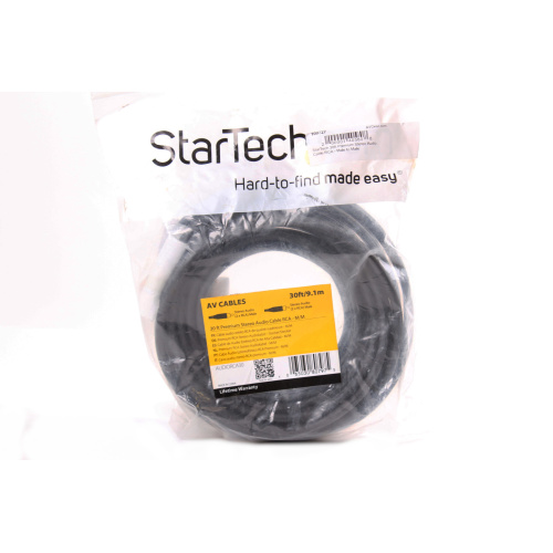 StarTech 30ft Premium Stereo Audio Cable RCA - Male to Male top
