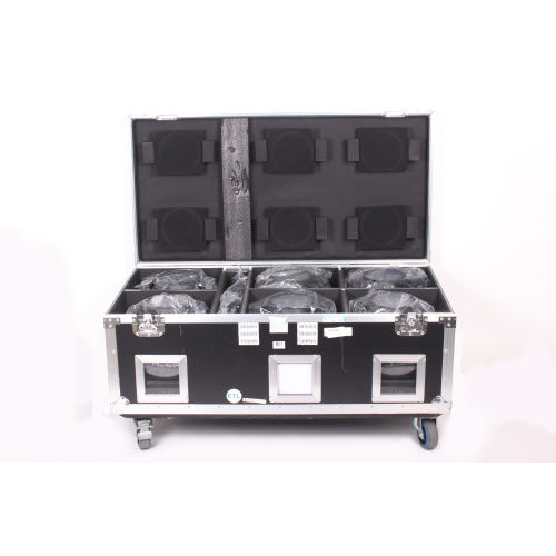 Elation VOL106 Q5E Six Pack Charging Road Case and Six Volt Q5E LED Fixtures (Open Box) w/ Mounting Brackets and Data Cables case2