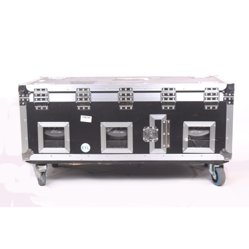 Elation VOL106 Q5E Six Pack Charging Road Case and Six Volt Q5E LED Fixtures (Open Box) w/ Mounting Brackets and Data Cables case5