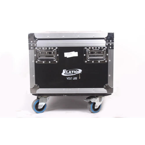 Elation VOL106 Q5E Six Pack Charging Road Case and Six Volt Q5E LED Fixtures (Open Box) w/ Mounting Brackets and Data Cables case7
