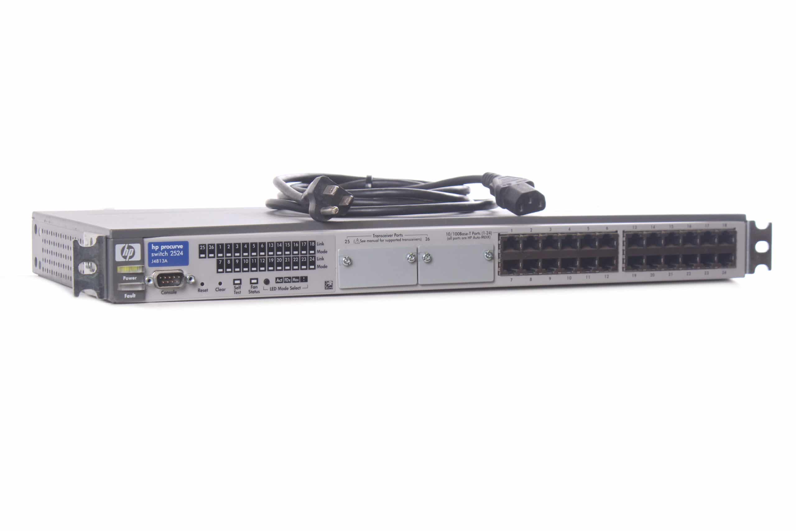 HP ProCurve 2524 J4813A 24-Port Network Switch w/ Rack Ears · AV Gear