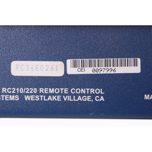 360 Systems DigiCart RC210/220 Remote Control label