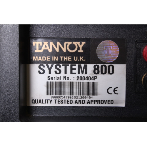 Tannoy System 800 nearfield monitor loudspeaker back