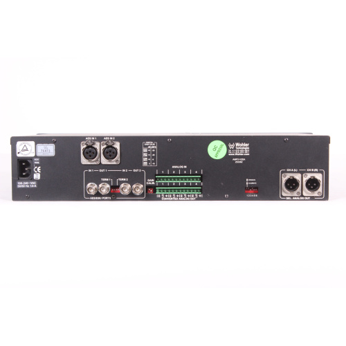 Wohler Technologies AMP2-V2DA Analog/Digital Audio Monitor Panel back
