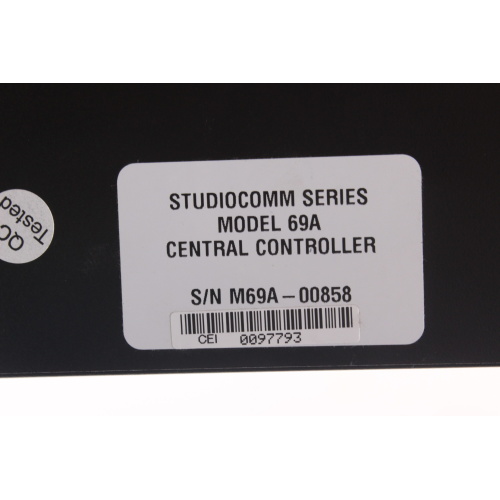 Studio Comm 69A Control Console label