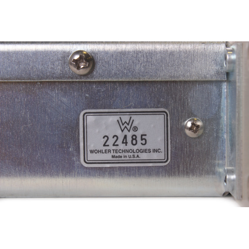 Wohler Technologies AMP-1A Stereo Analog Audio Monitor (Balance Knob Damage) label