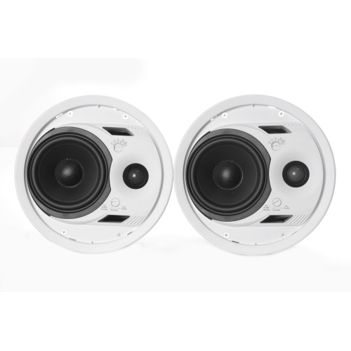 Pair of EAW CIS300 Ceiling-Mounted Two-Way Speakers in Original Box w/ Mounting Hardware front1