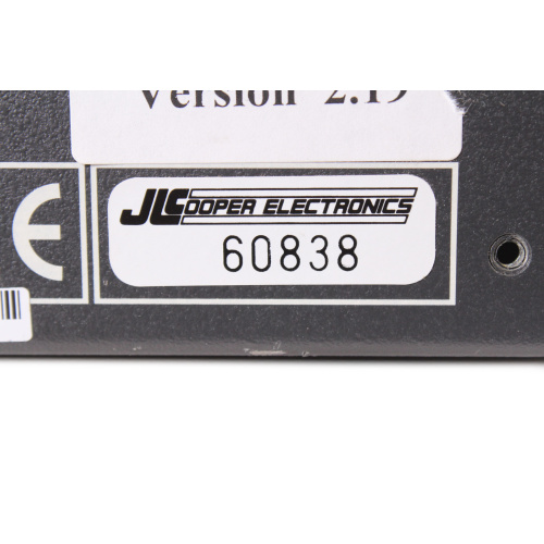 JL Cooper Electronics MCS-3800 DAW Control Board label