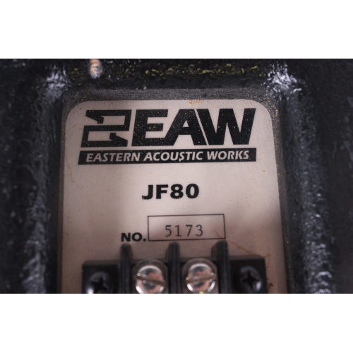EAW JF80 Two-Way Passive Speaker w/ Bracket For Mounting Pole (Sound Issue) label