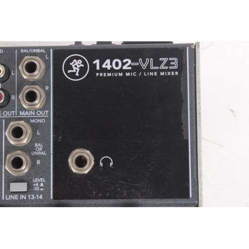 Mackie 1402 VLZ-3 14-Channel Mic/Line Mixer (Bad Channel 1) w/ Hard Case jack