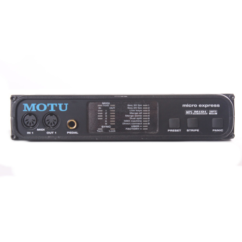 MOTU Micro Express 4-In/6-Out USB/Serial MIDI Interface with SMPTE front1