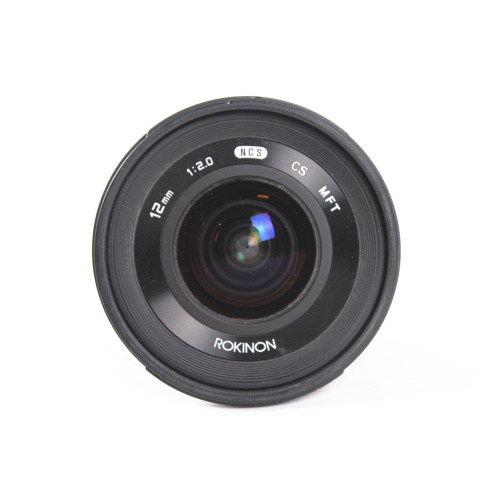 Rokinon RK12M-M 12mm f/2.0 NCS CS Lens Manual Focus Lens Canon M Mirrorless Camera Mount front