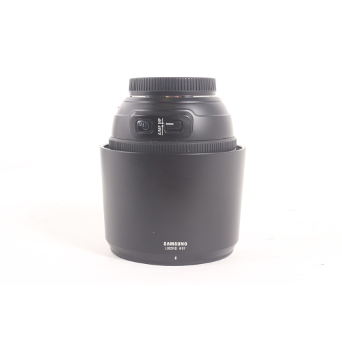 Samsung 85mm f/1.4 ED SSA Lens w/ LH85NB Hood & Soft Case side3