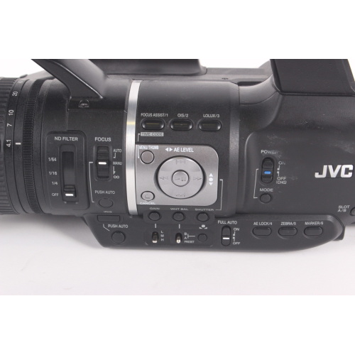 JVC GY-HM600U HD Memory Card Camera and Fujinon 23x Optical Zoom Lens w/ PSU & Battery side3