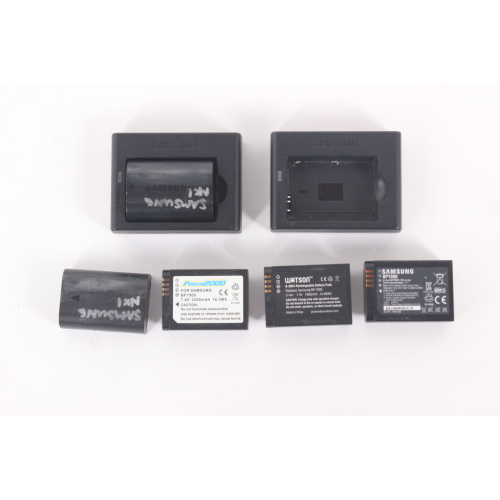 Samsung EV-NX1ZZZBZBUS NX1 Mirrorless Digital Camera (Body Only) w/ Strap, (2) Charging Stations, (5) Batteries batteries1