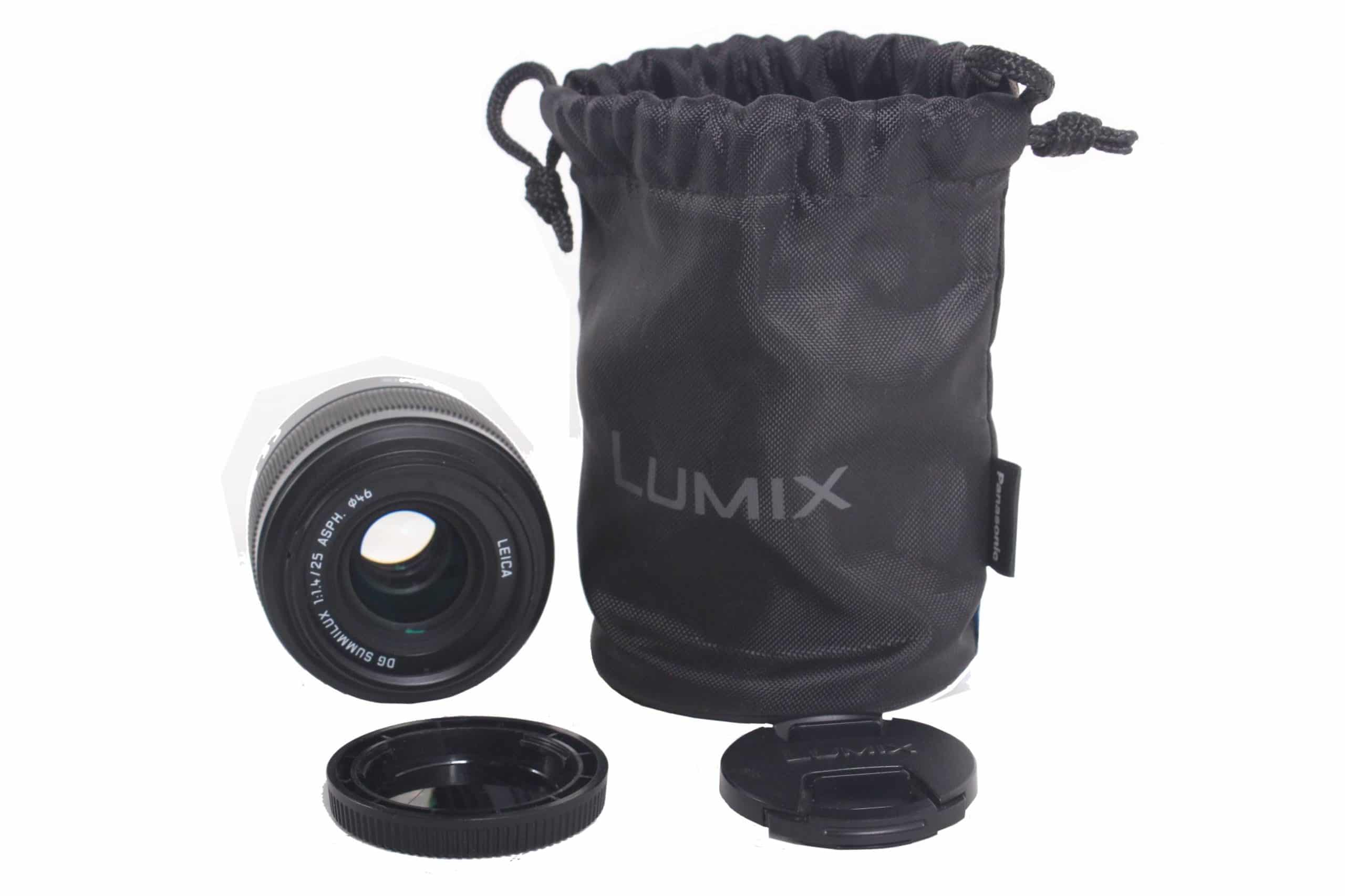 Panasonic H-X025 Leica DG Summilux 25mm f/1.4 Aspherical Lens w/ Soft Case