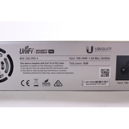 Ubiquiti Networks Unifi USG-PRO-4 Security Gateway Pro label