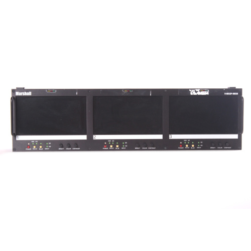 Marshall V-R653P-HDSDI Triple HD-SDI/SD-SDI Monitor Set front