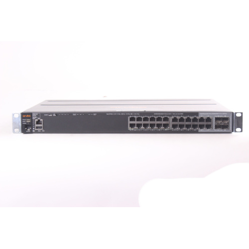 HP Aruba 2920-24G J9726A 20-Port Switch w/ (2) 2920 2-Port 10GbE SFP+ Modules - J9731A front2
