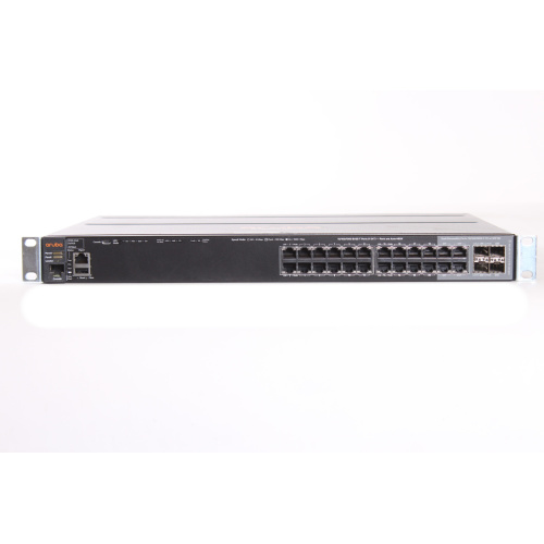 HP Aruba 2920-24G J9726A 20-Port Switch w/ (1) 2920 2-Port 10GbE SFP+ Module - J9731A front2