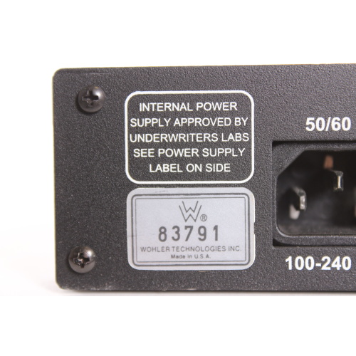 Wohler Technologies VMQ-4 Analog Audio Monitor Panel ( Broken mute button) label
