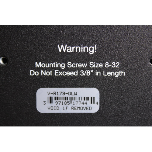 Marshal VR173-DLW Desktop/Rack Mount Monitor (For Parts) label