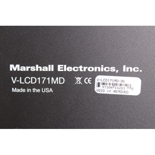Marshal V-LCD171MD Rackmount Monitor label