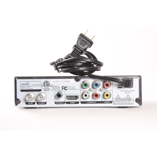 ViewTV AT-263 ATSC Digital TV Converter Box and HDMI Cable w/ Recording PVR back
