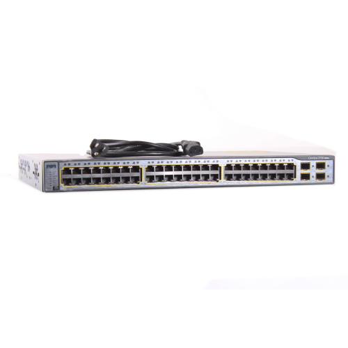 Cisco Catalyst WS-C3750-48TS-E 48-Port Ethernet Switch w/ (4) SFP Slots (LED Issue) main