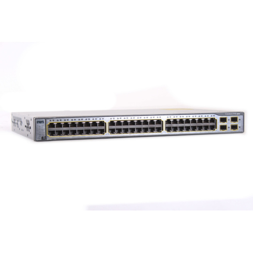 Cisco Catalyst WS-C3750-48TS-E 48-Port Ethernet Switch w/ (4) SFP Slots (LED Issue) front1