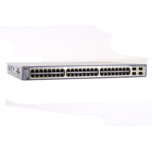 Cisco Catalyst WS-C3750-48TS-E 48-Port Ethernet Switch w/ (4) SFP Slots (Startup Issue) front1