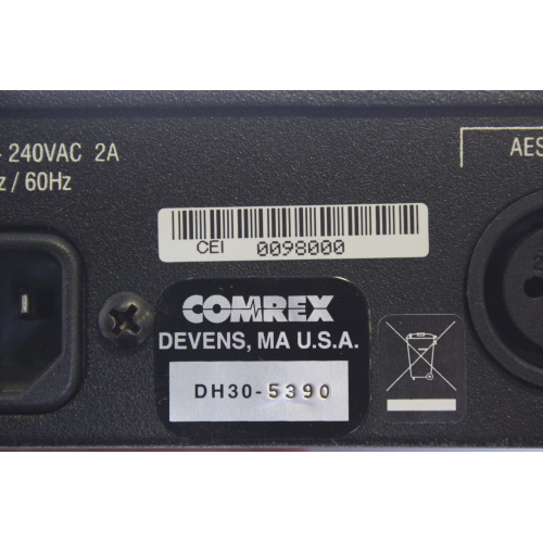 Comrex DH30 AES Digital Audio Broadcast Hybrid Phone Line Interface label
